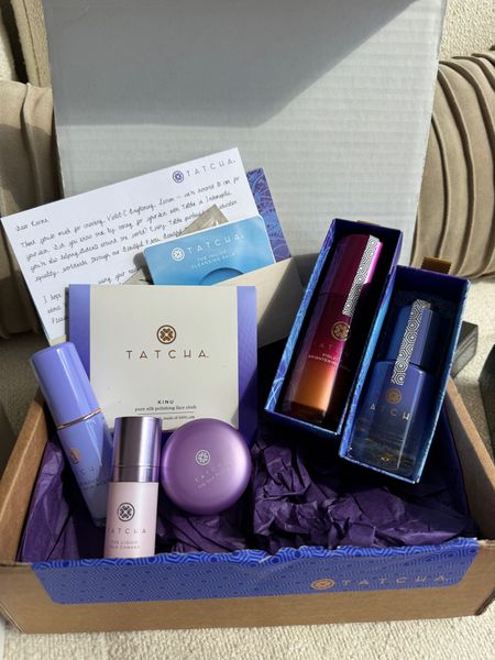 Trying tatcha violet C brightening serum and multitasking gold beauty oil, right now get three travel size samples when you spend $150+ with code GLOW24

#LTKbeauty #LTKover40 #LTKsalealert