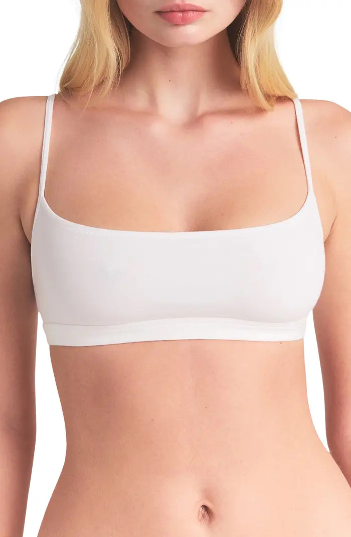 SKIMS Everyday Cotton Scoop Bralette | Nordstrom | Nordstrom
