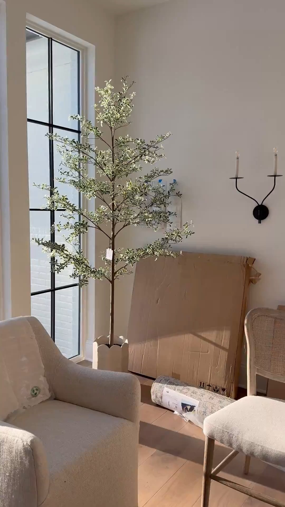 The prettiest Target faux tree!! A fraction of designer trees this size! Also linking my dining room chairs and table that’s coming soon!

#LTKHome