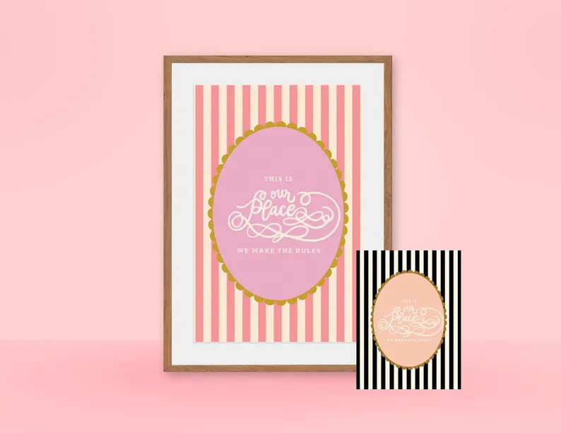 Our Place Printable Wall Decor, Playroom Art, Kid's Room Art, Dorm Decor, Entryway Art - Etsy | Etsy (US)