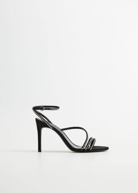 Riemensandalen mit Strassbesatz | MANGO (DE)