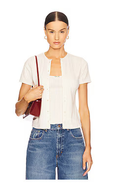 L'Academie by Marianna Iyana Cardigan Top in Ivory from Revolve.com | Revolve Clothing (Global)