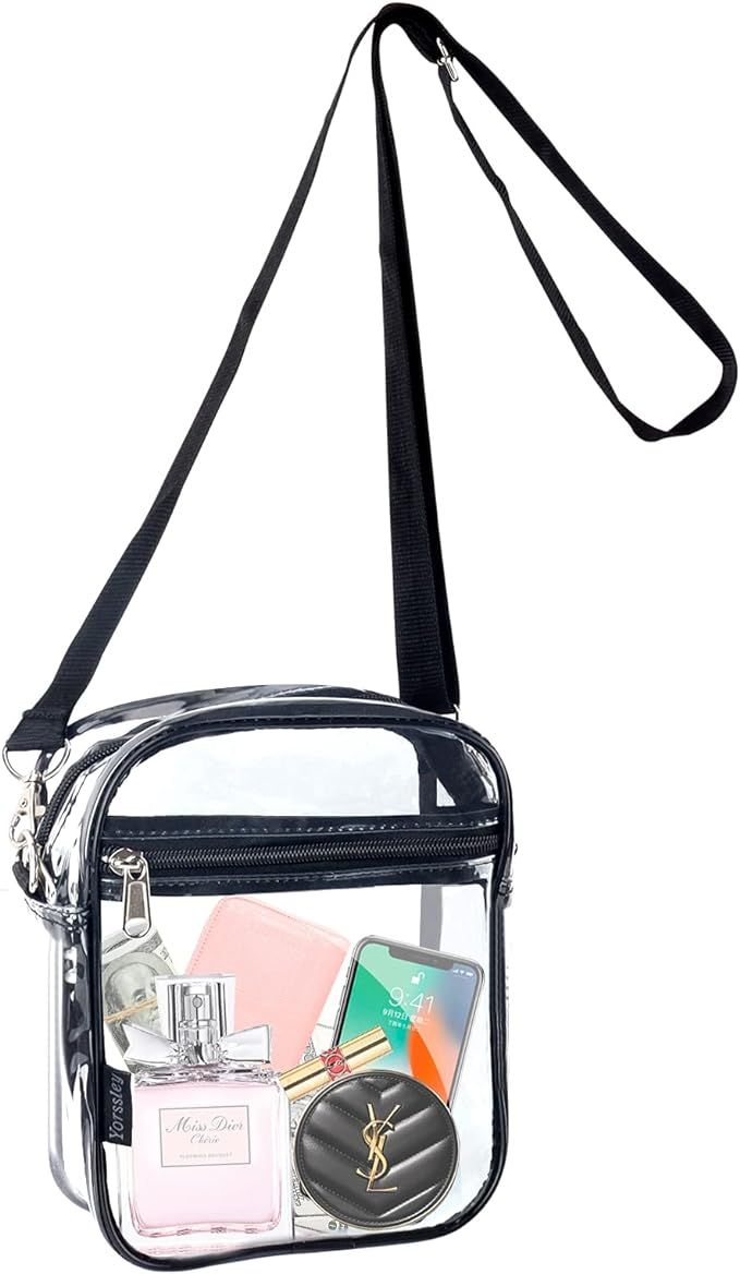 Clear Crossbody Bag, Stadium Approved Clear Purse Bag for Concerts Sports Events Festivals | Amazon (US)