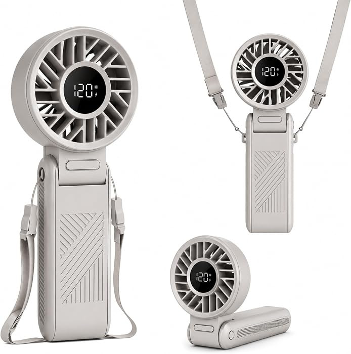 Multifunctional Foldable Handheld Fan, Rechargeable USB Turbo Personal Cooling Fan, Portable Mini... | Amazon (US)