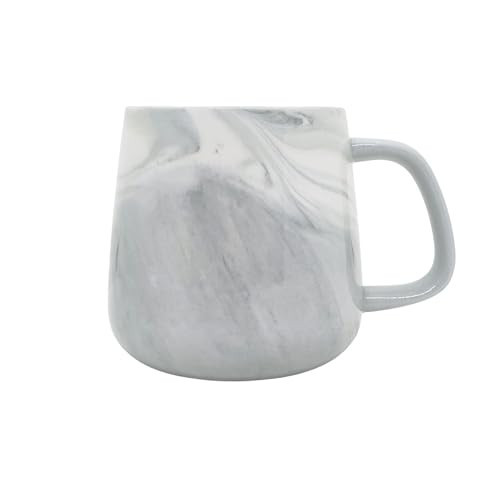 Mualuwi Ceramic Coffee Mug, Gray Marble Pattern Coffee Cups 12 Oz, Aesthetic Stoneware Cups, Coffee Mugs For Men, Dishwasher Safe, Microwave Safe | Amazon (US)