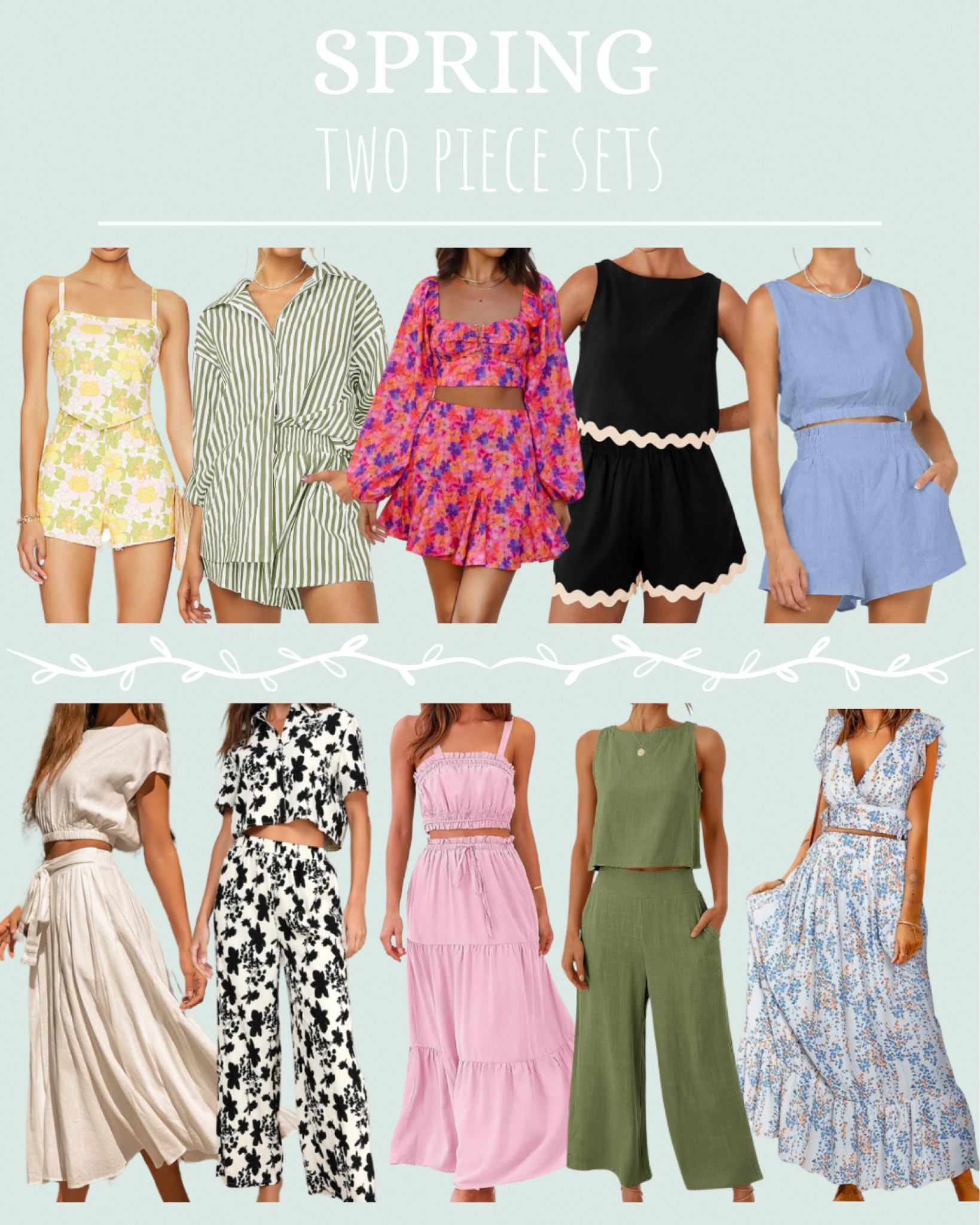 These spring sets are to dieeeee for!!! 😍😍

#LTKtravel #LTKstyletip #LTKSeasonal