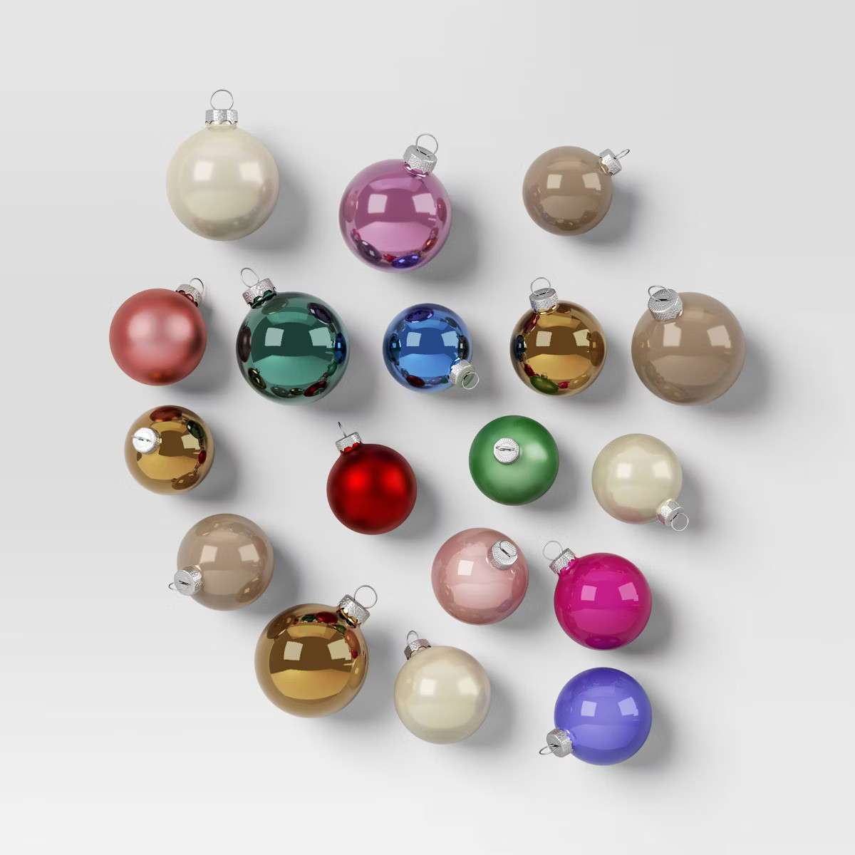 42pc Round Glass Christmas Tree Ornament Set - Wondershop™ | Target