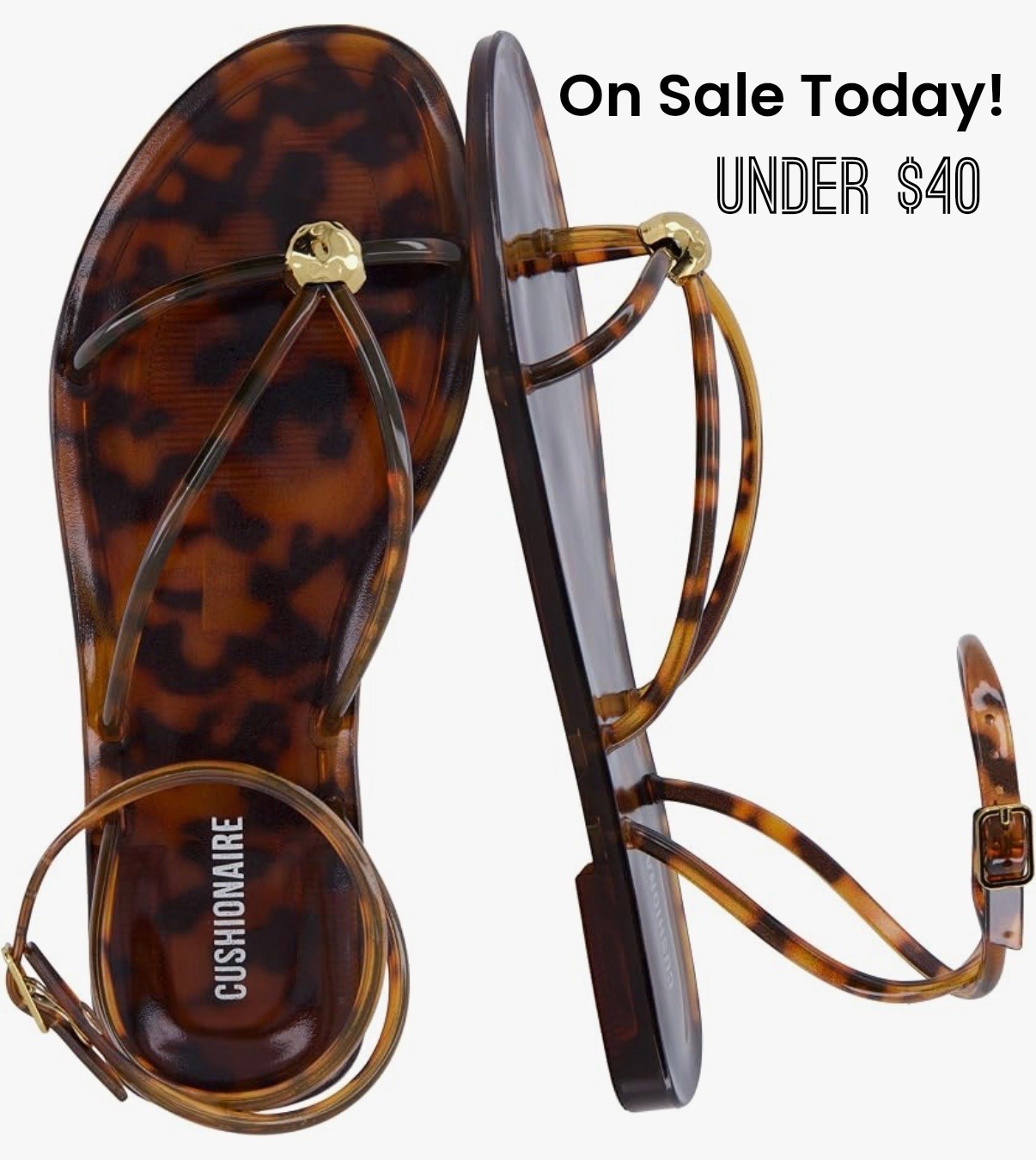 Cushionaire, jelly sandals, tortoise print, summer sandals, Amazon style, Amazon deals, Amazon fashion, Amazon lighting deals, Amazon limited time deal

#LTKSaleAlert #LTKSwim #LTKSeasonal