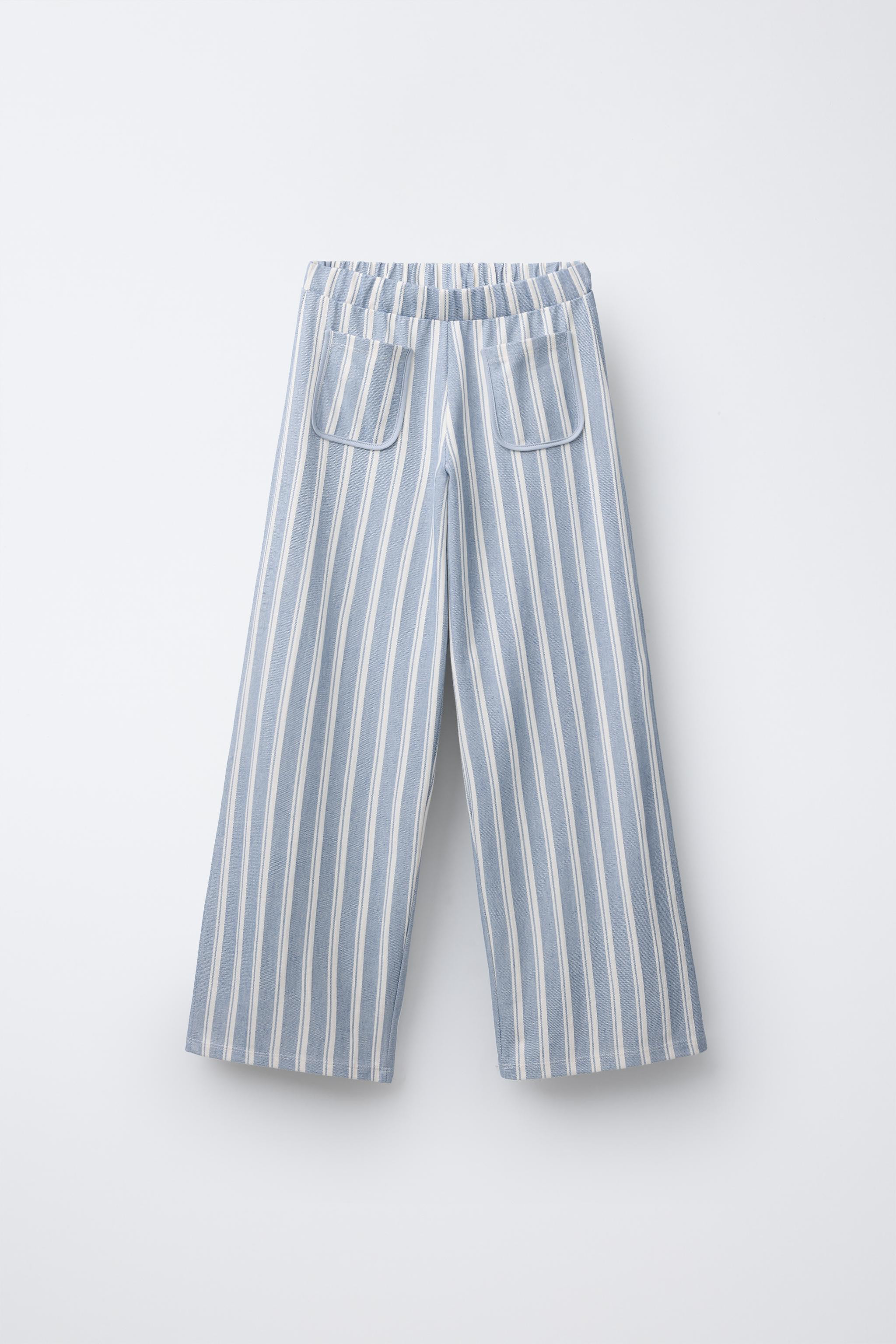 STRIPED PANTS WITH PIPED POCKETS | Zara US