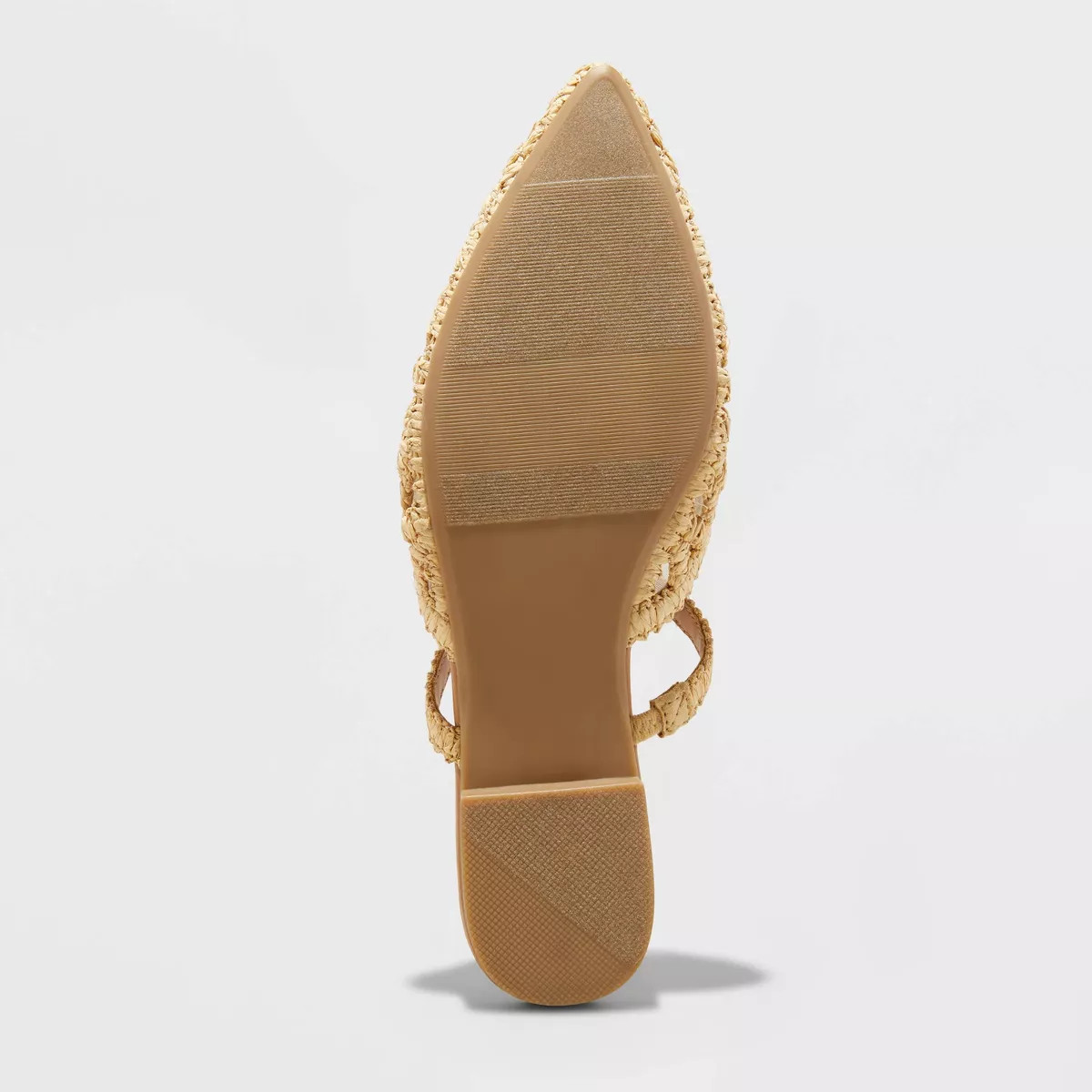 Women's Vienna Raffia Woven Mule Flats - A New Day™ Tan | Target