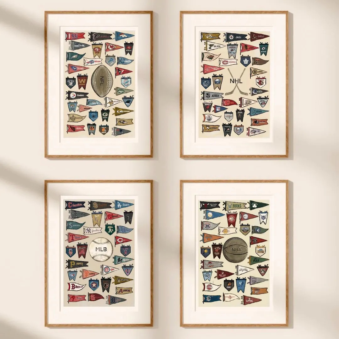 Sports Poster Bundle (physical Prints) - Etsy | Etsy (US)
