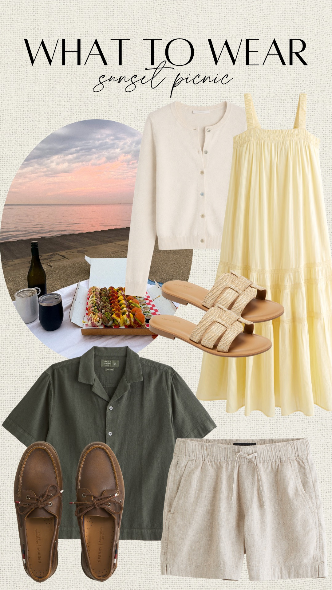 What to wear for a sunset picnic date night!! Abercrombie is 25% off dresses + use my stackable code AFLTK for an extra 20% off!  

 #LTKxAbercrombie #LTKSaleAlert