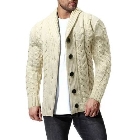 AXXD Casual Long Sleeve Patchwork Pockets Knit Cardigan Sweater Lightweight Hoodies for Men Clearanc | Walmart (US)