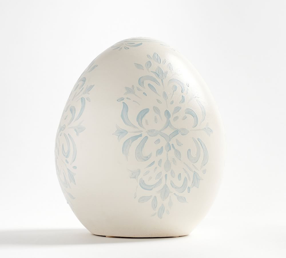 Chambray Hand-Painted Ceramic Eggs | Pottery Barn (US)