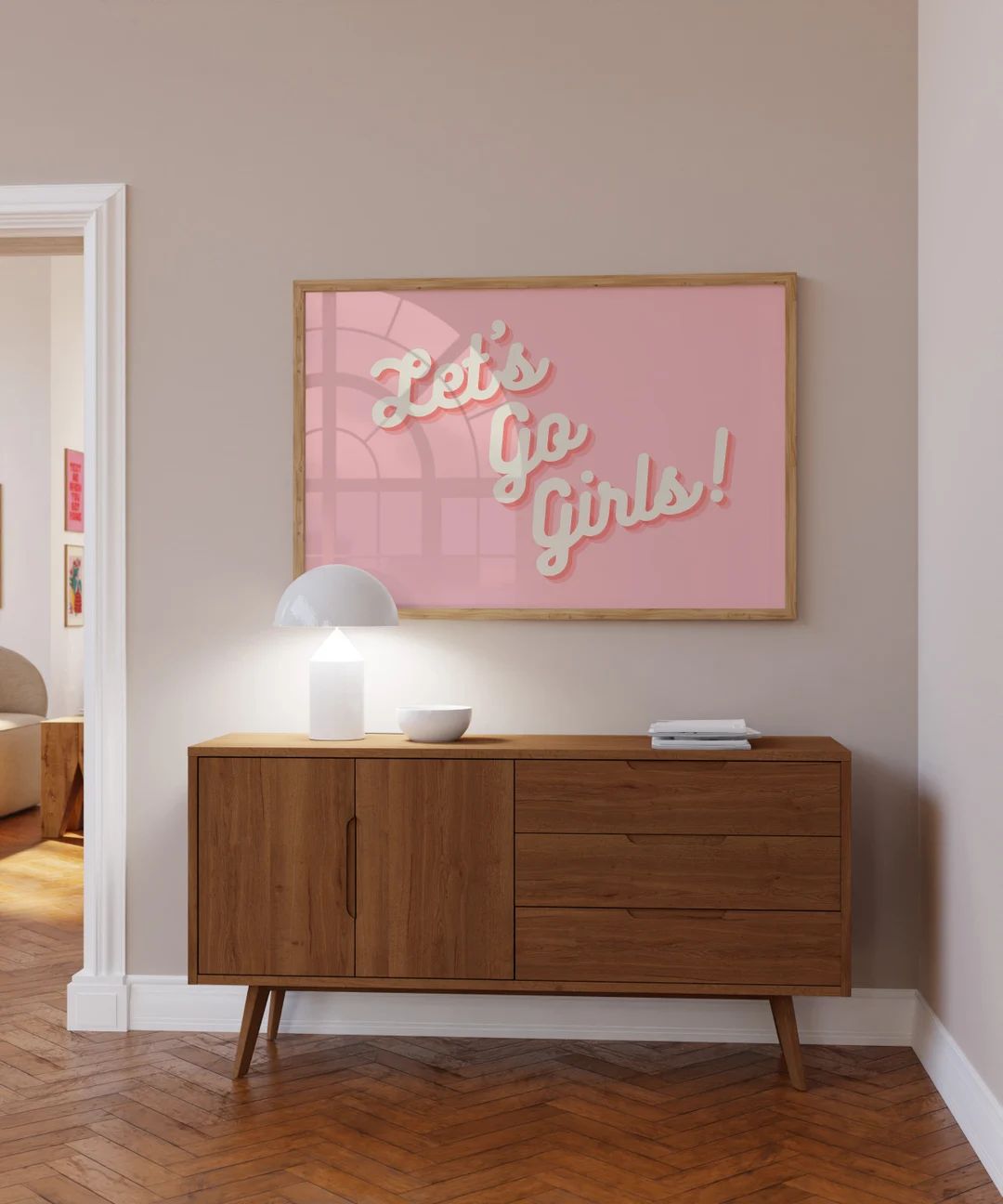 Let's Go Girls Digital Downloadgirly Printpostertrendy - Etsy | Etsy (US)