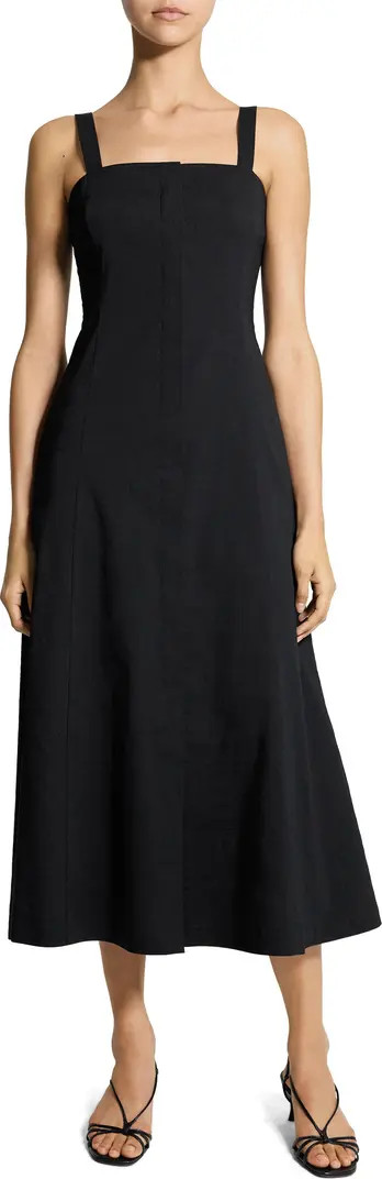 Theory Square Neck Midi Dress | Nordstrom | Nordstrom