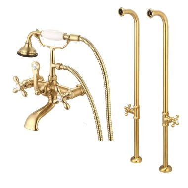 Freestanding Clawfoot Tub Faucet with Handshower | Vintage Tub & Bath