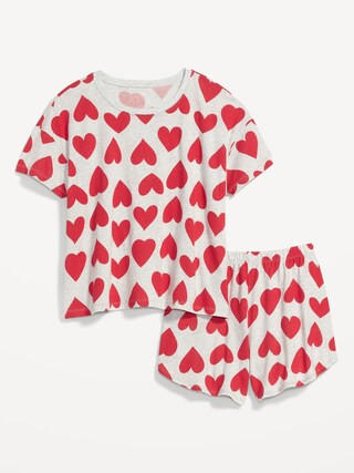 Sunday Sleep Pajama T-Shirt & Shorts Set for Women | Old Navy (US)