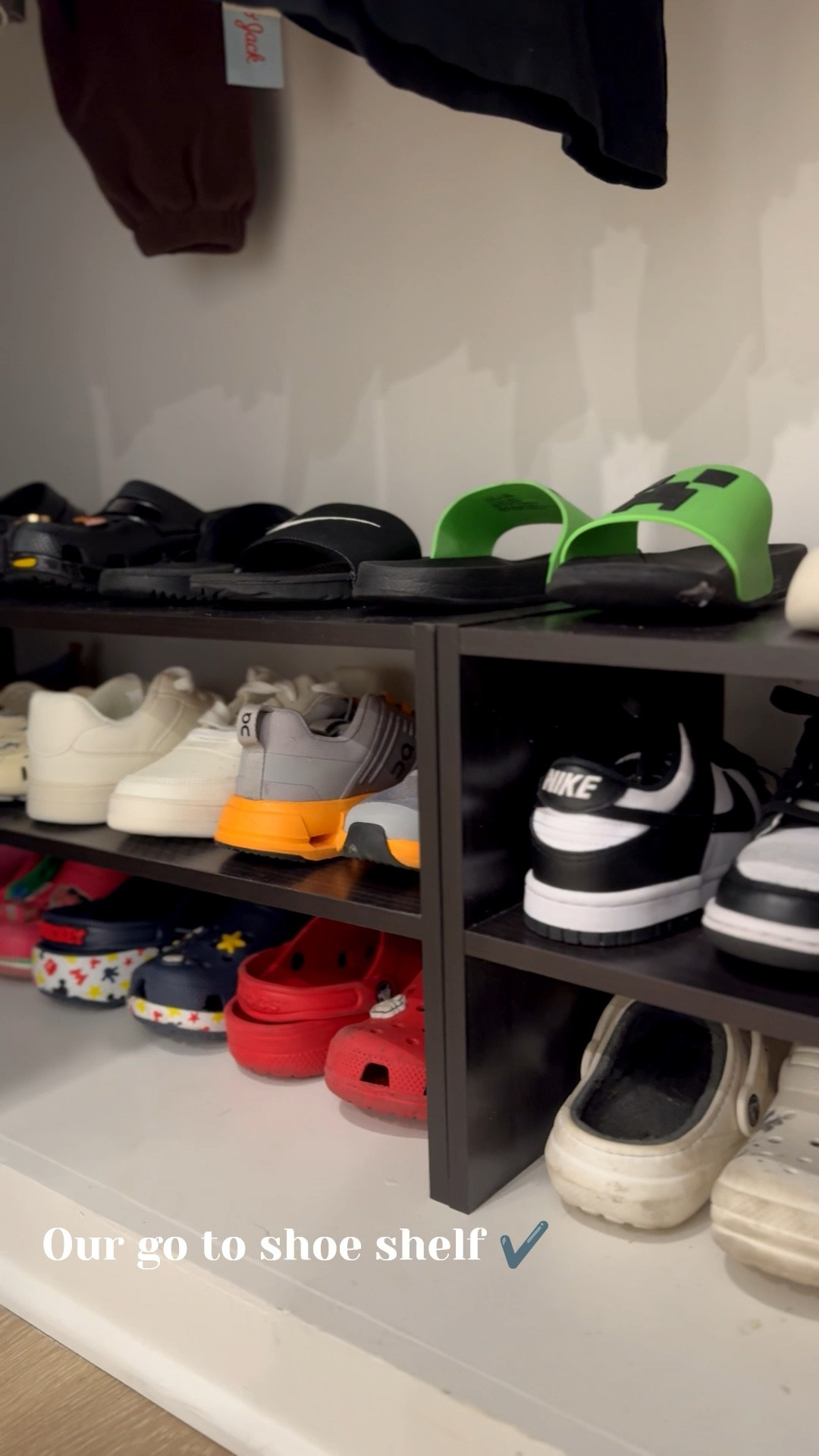 Our go to shoe shelves! Stackable ✔️ Black & White ✔️ Durable ✔️ 

#LTKHome