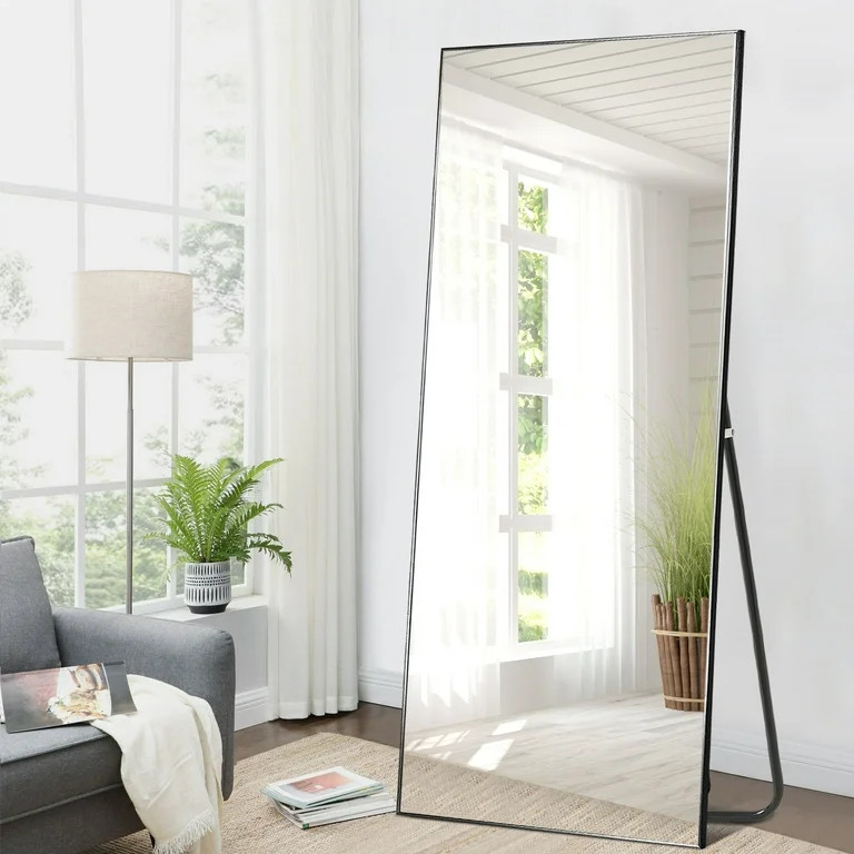 NeuType Oversized Floor Mirror Full Length Mirror with Stand Large Wall Mounted Mirror Aluminum A... | Walmart (US)