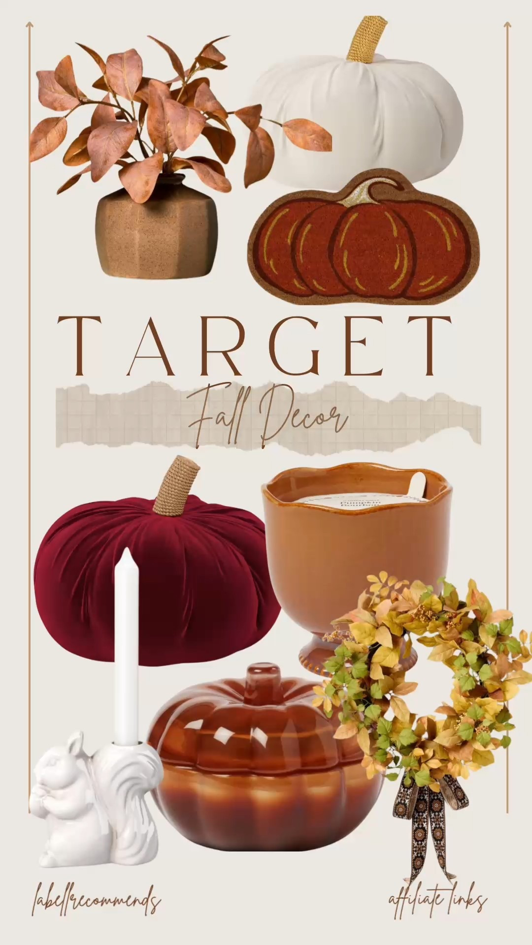 Target’s fall decor arrivals feature fall doormats, autumn wreaths, pumpkin pillows and candles.

#targethome #fall #falldecor #falldecorations 

Fall decor, fall wreaths, doormats, pumpkin decor, fall decor under $20, affordable fall decor

#LTKHome #LTKSeasonal #LTKFindsUnder50