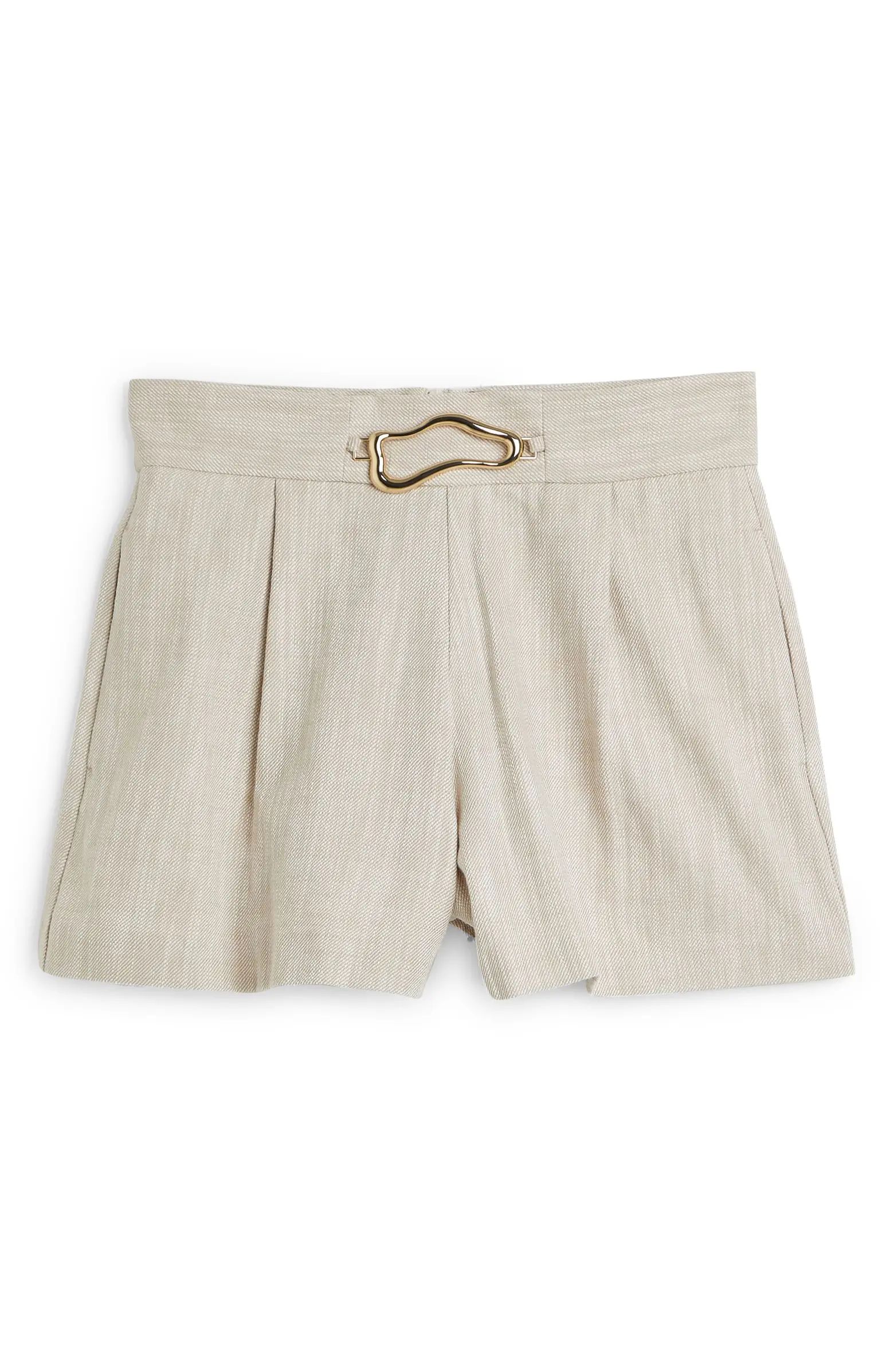 Cotton Pleated Dress Shorts | Nordstrom