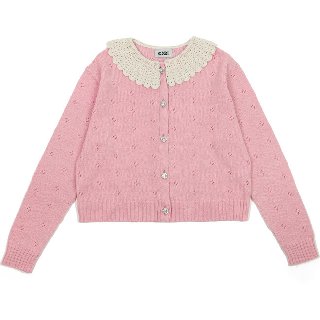 Women's Dolly Cardigan, Light Pink | Maisonette