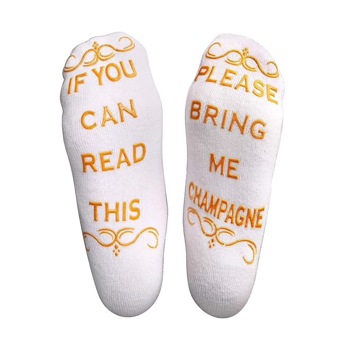 If You Can Read This Bring Me Champagne Socks - Luxury Novelty Socks for Mom, Dad, family and fri... | Amazon (US)