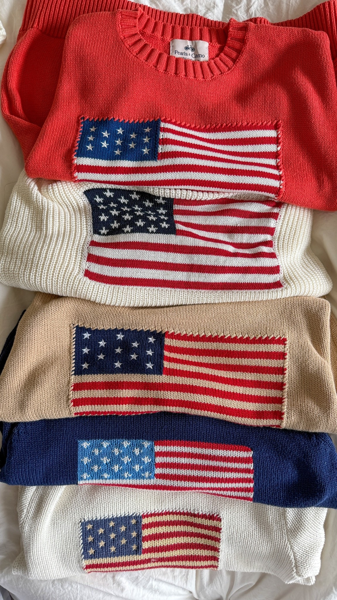 All of my favorite American flag sweaters! 🇺🇸✨ 

Blue flag sweater / white flag  sweater / red flag sweater / brown flag sweater / american flag sweater / american sweater / coastal grandmother / coastal granddaughter / ralph lauren flag sweater / memorial day / memorial day outfit / 4th of july outfit / 4th of july / americana / classic style

#LTKootd #LTKSeasonal #LTKSaleAlert