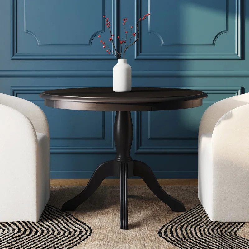 Eslick 42” Round Solid Pine Pedestal Dining Table | Wayfair North America