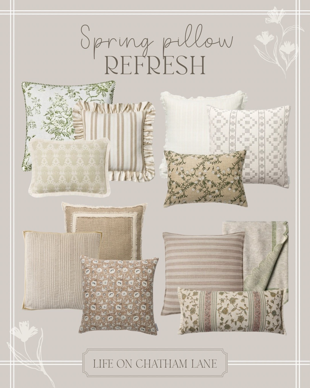Spring pillow refresh!  