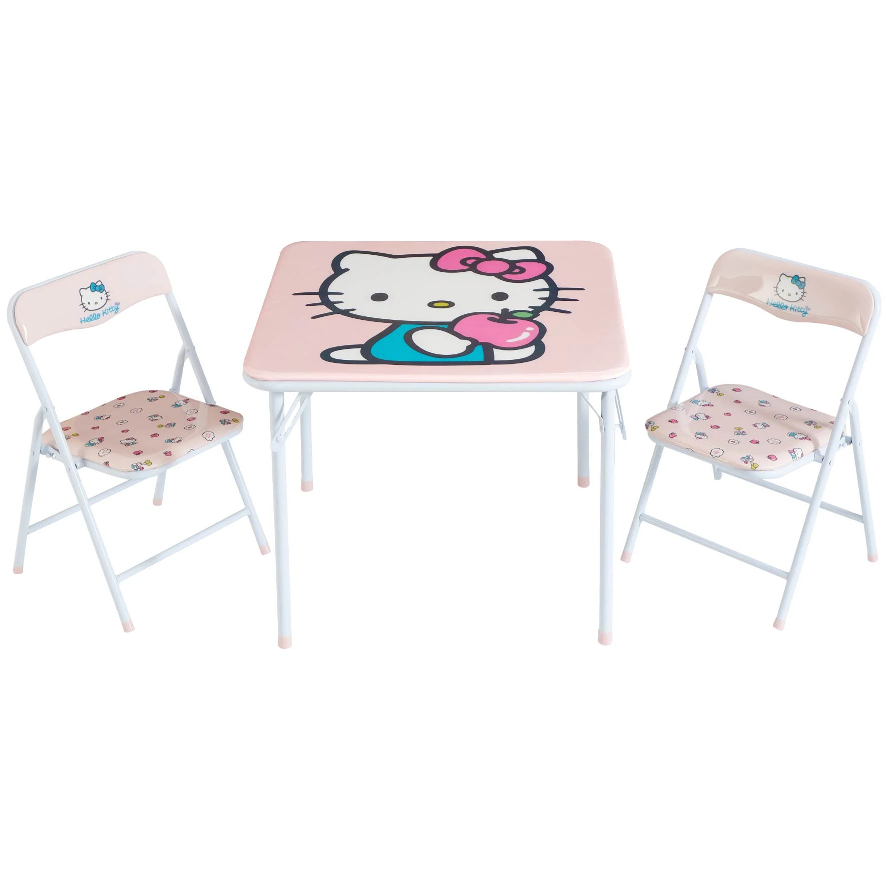 Hello Kitty Kids' 3-Piece Table and Chairs Set, Pink | Walmart (US)