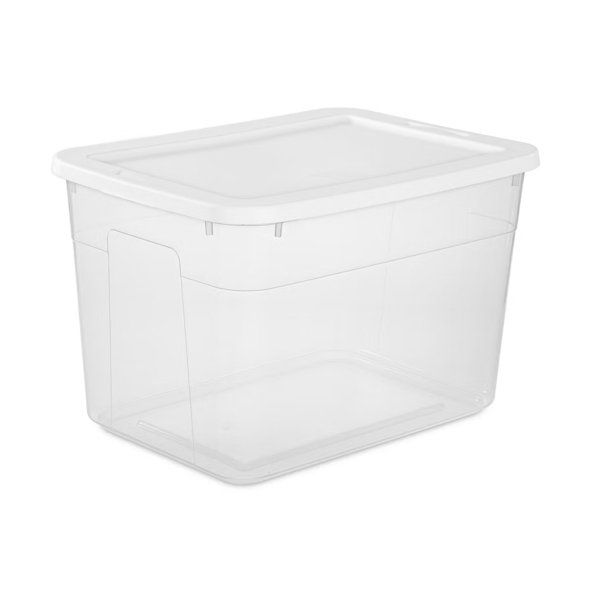 70qt Clear Storage Box with White Lid - Brightroom™ | Target