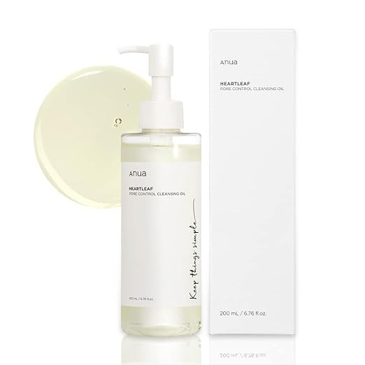 ANUA Heartleaf Pore Control Cleansing Oil, Oil Cleanser for Face, Makeup Blackhead Remover, Korea... | Amazon (US)