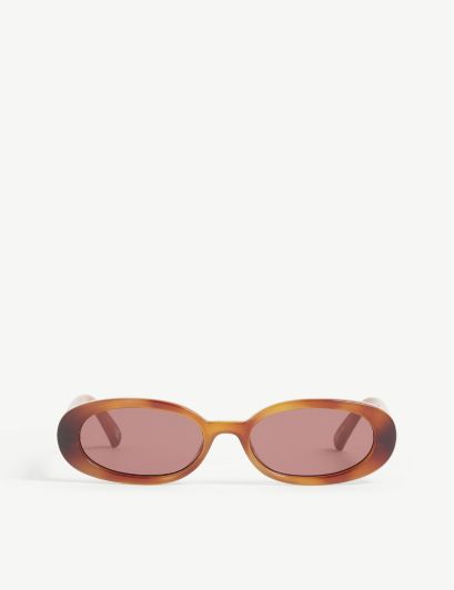 LE Specs Womens Vintage Tort Rose Mono LSP2202445 Outta Love Oval-frame Sunglasses 1 Size | Selfridges