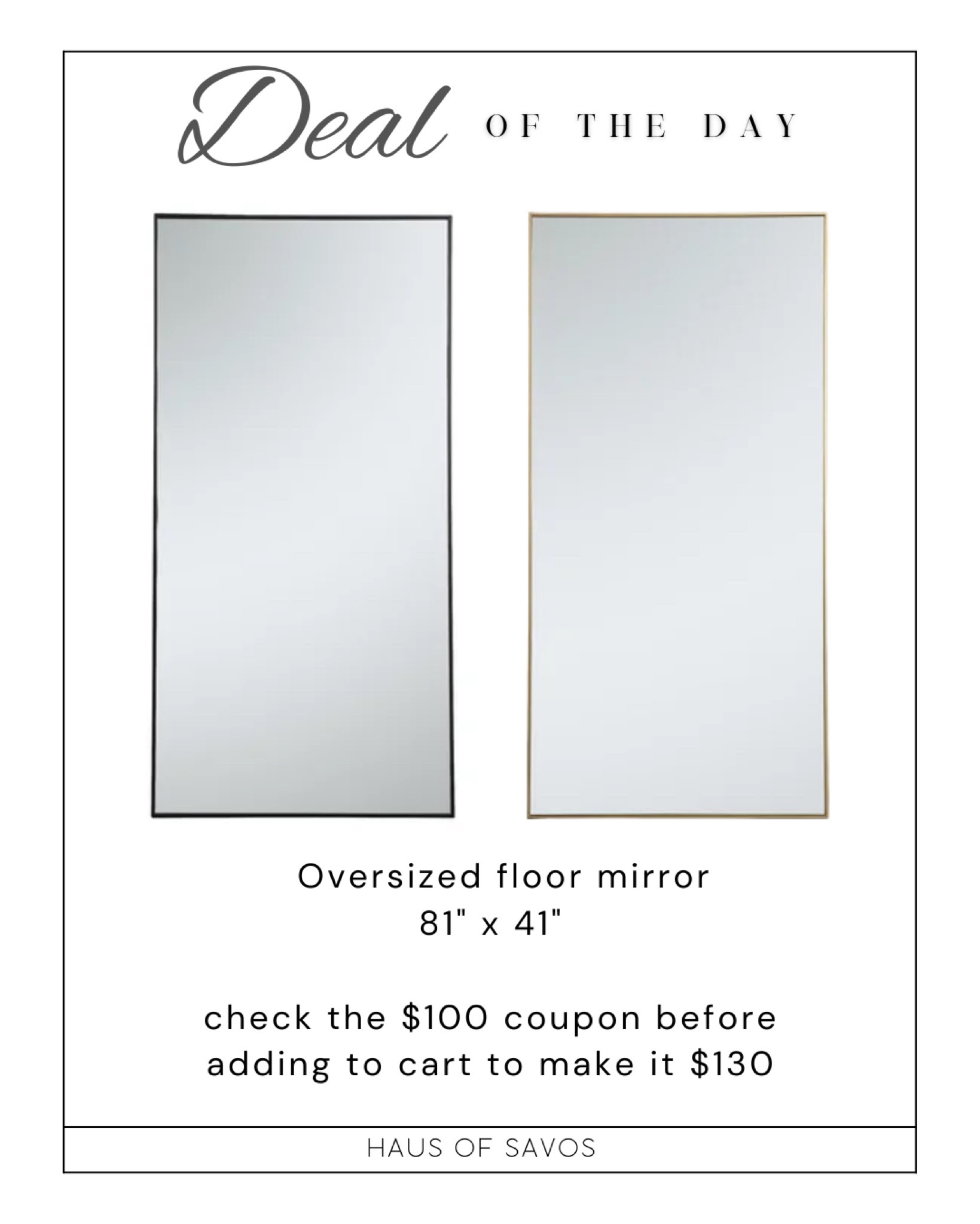 Full Length Mirror, 81"x41" … curated on LTK