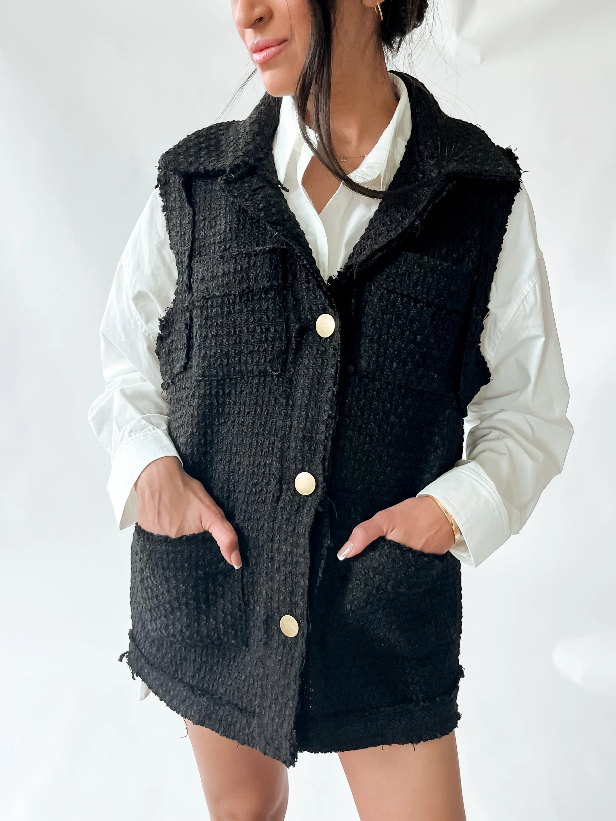 HAYDEN TWEED VEST | Harper's Den