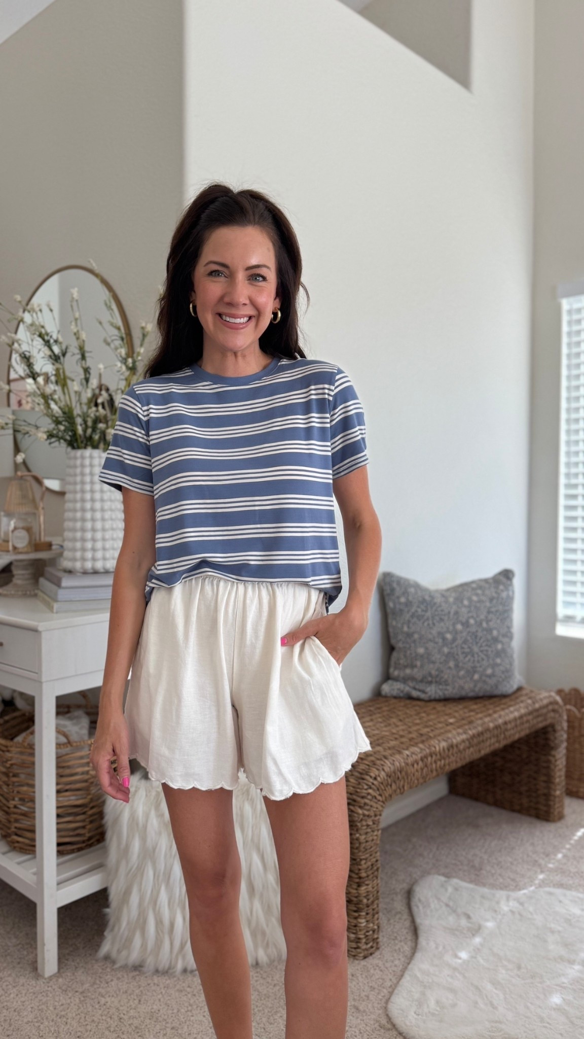 $9 tee RESTOCKED! Wearing a small-love the slinky fabric! 

#LTKgrwm #LTKSeasonal #LTKootd