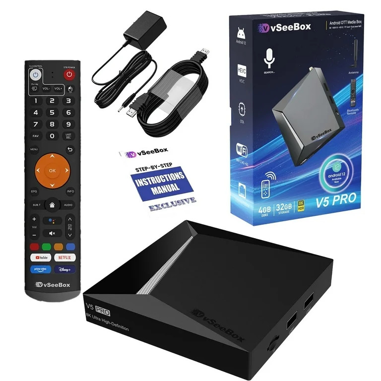 2025 New Box vSeeBox V5 Pro 4GB+32GB 6K HD | Walmart (US)