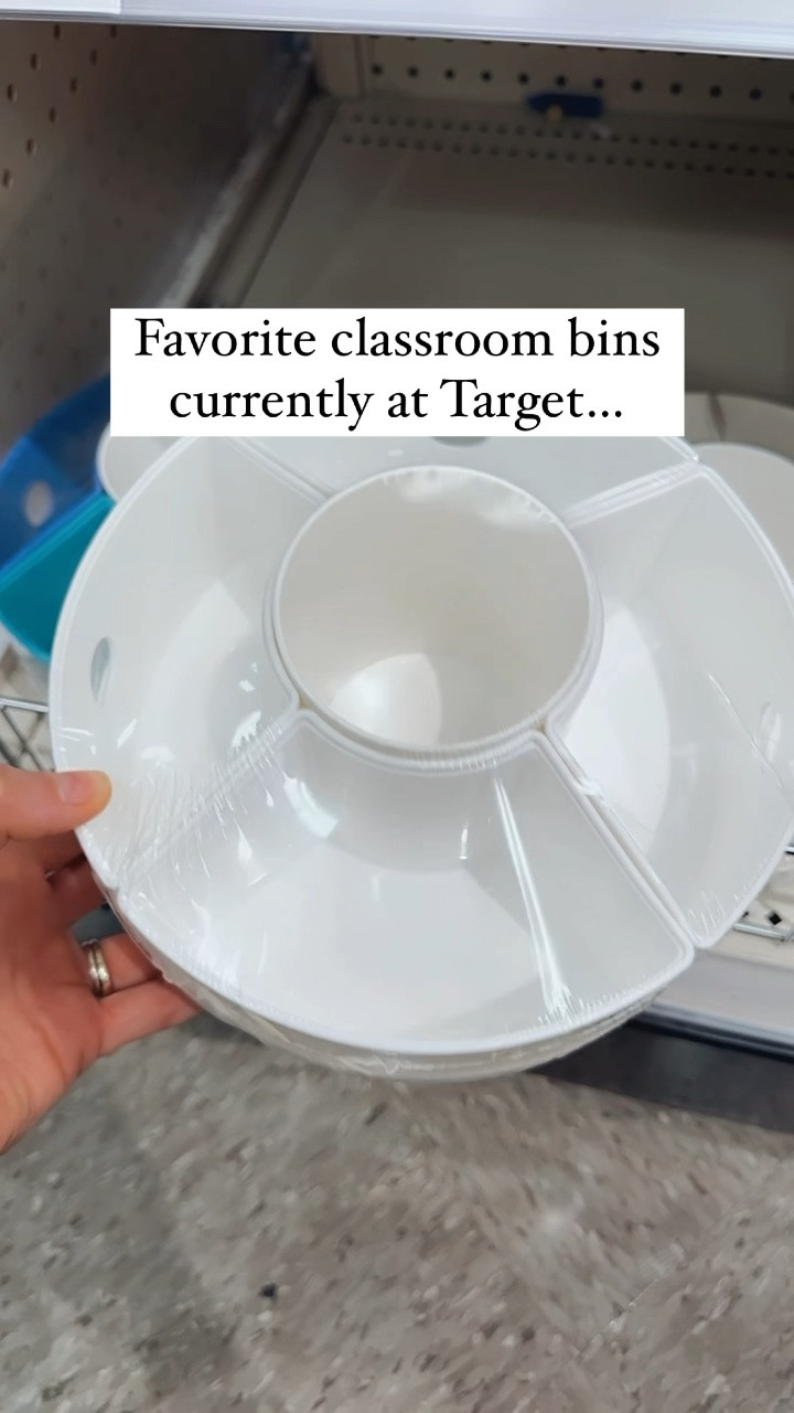 My favorite classroom bins from Target. All these can be found in the playground section when you first walk into Target and are $3. The white basket weave bin is currently 50% off so it’s only $1.50! 🤯

#LTKsalealert #LTKFind #LTKBacktoSchool