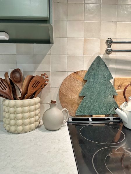 This green marble tree cutting board is perfect for Christmas and matches our kitchen perfectly 🫶🏼 it’ll sell out quick! #anthro #anthropologie #holiday 

#LTKSeasonal #LTKhome #LTKHoliday