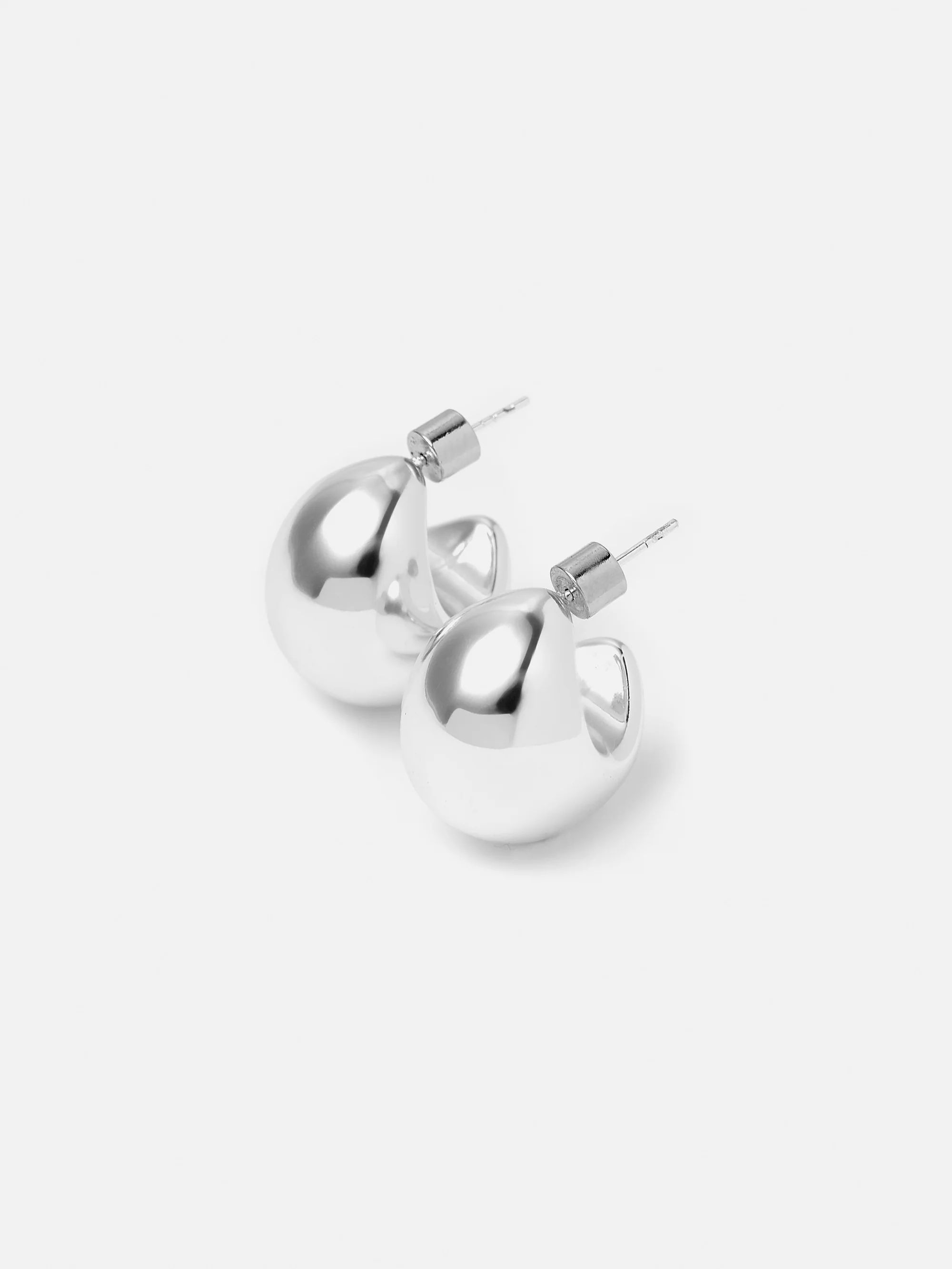 Chunky Dome Earring | Silver | Jigsaw (UK)