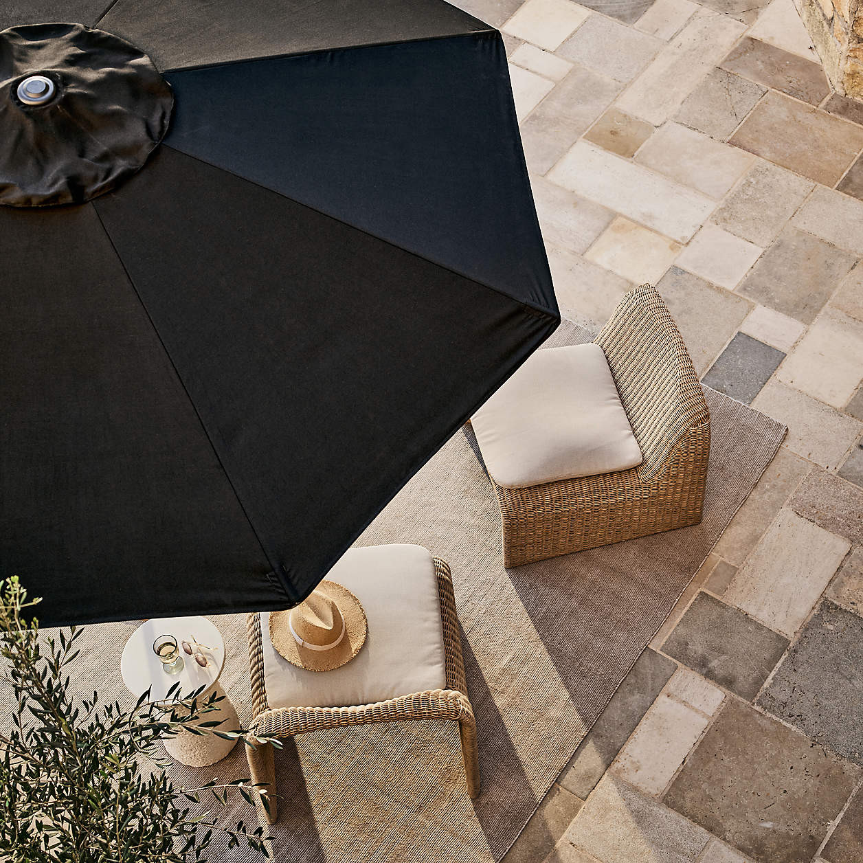 Ipanema Wicker Outdoor Lounge Chair with Cushion + Reviews | Crate & Barrel | Crate & Barrel