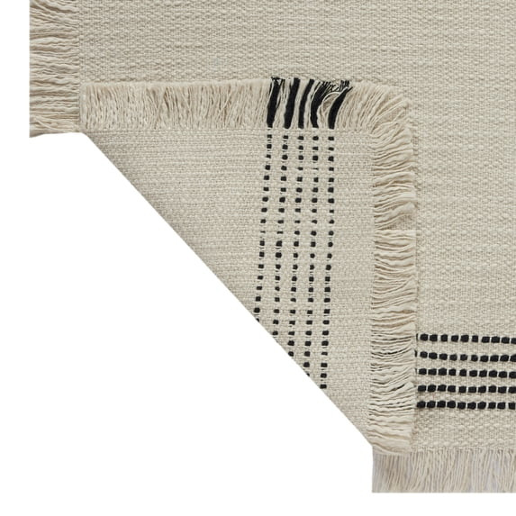Better Homes & Gardens Jett Stripe Table Place Mat - 14" x 20" - Black & White - 100% Cotton | Walmart (US)