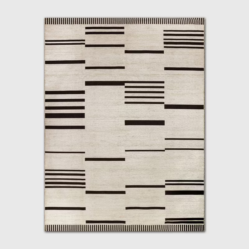 9' x 12' Multi-Tier Bars Outdoor Rug Gray/Cream - Project 62™ | Target