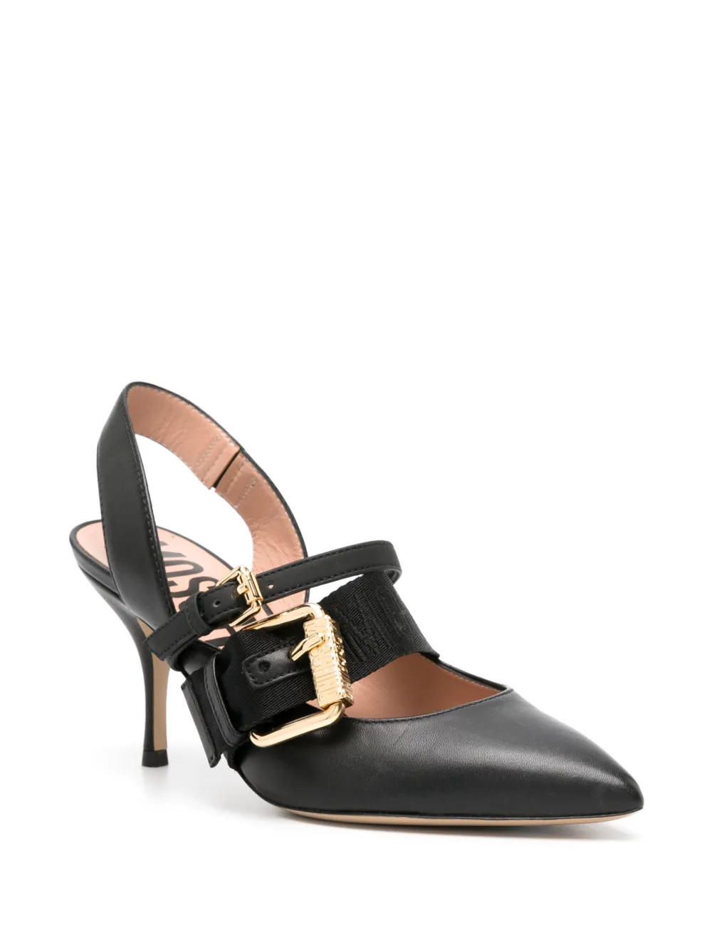 Moschino buckle-straps pointed-toe Pumps - Farfetch | Farfetch Global