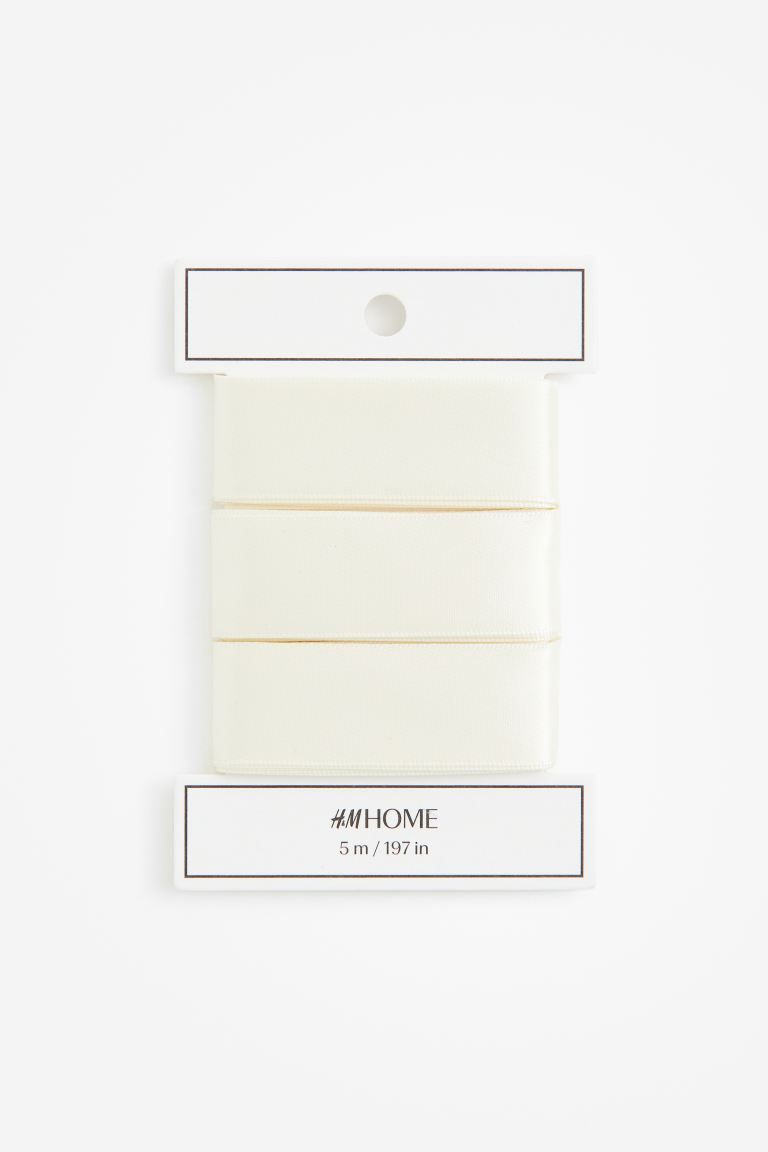 Satin Ribbon - White - Home All | H&M US | H&M (US + CA)