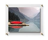 Wexel Art 15x18-Inch Double Panel Grade Acrylic Floating Frame with Gold Hardware for, 11x14-Inch Ar | Amazon (US)
