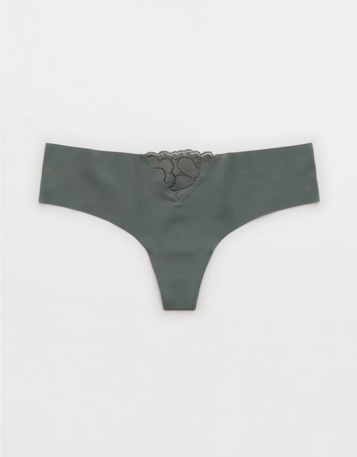 Aerie No Show Candy Lace Thong Underwear | Aerie