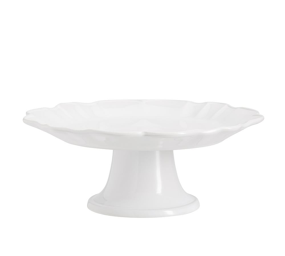 Monique Lhuillier Juliana Scalloped Cake Stand | Pottery Barn (US)